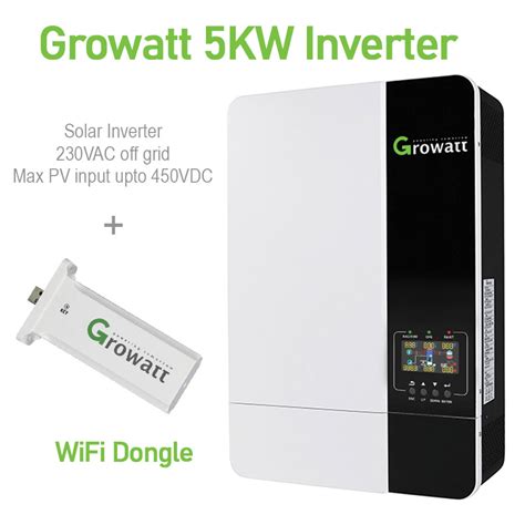 Growatt Spf 5000 Es Wifi 48v 5kw Off Grid Intelligent Pure 52 Off