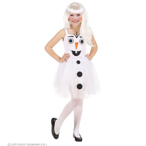 Snowman Costume For A Girl 113128 Cm