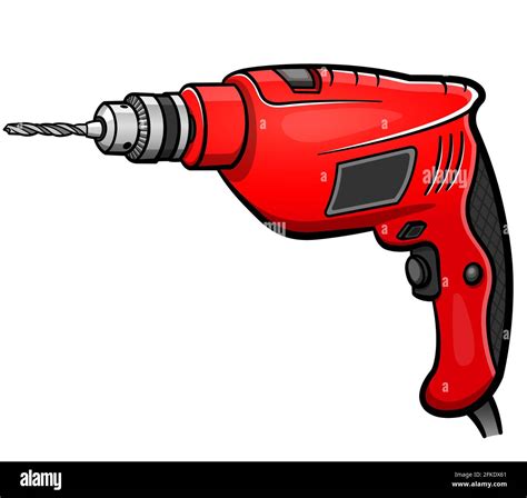 Vector Illustration Of Drill Cartoon Isolated Design Stock Vector Image