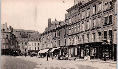 Sedan Sedan Place D Armes Vue G N Rale Carte Postale Ancienne