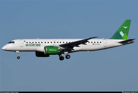 Ln Wec Widerøe Embraer E190 E2 Erj 190 300 Std Photo By Mathias Henig Id 1568567