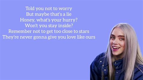 Billie Eilish Ilomilo Lyrics Youtube