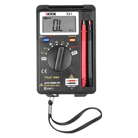 Mini Handheld Auto Ranging Digital Multimeter Foldable Ammeter Counts