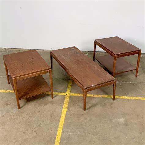 Set Of Lane Rhythm Coffee And Side Tables Vintage Midcentury Occasional