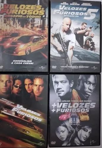 Velozes E Furiosos Lote Com 4 Filmes Dvd Filme Original