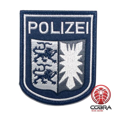 Polizei German Police Military Embroidered Patch Velcro Military