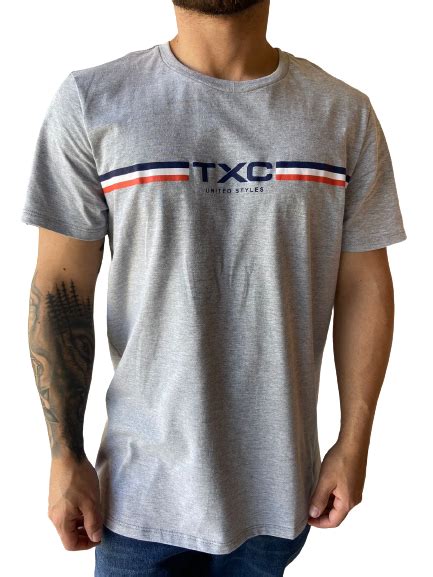 Camiseta Masculina Txc Brand Mescla Celeiro Country