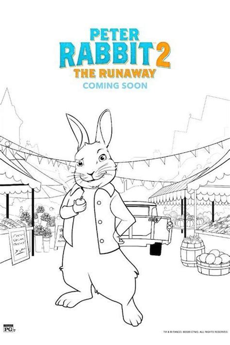 Peter Rabbit Coloring Pages Coloriage Pierre Lapin Est Rep R Par