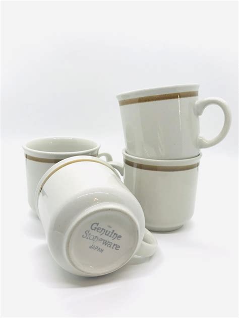 Home Living Mugs Genuine Stoneware Japan Cups Vintage Coffee Mugs Set