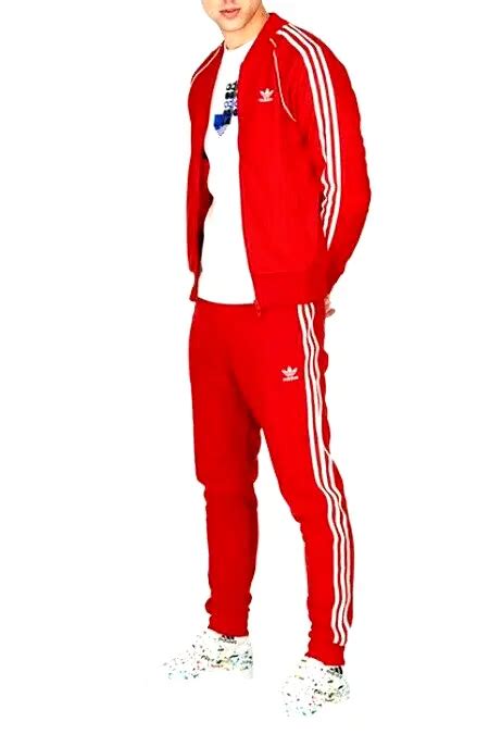 Mens Red Adidas Tracksuit Sale Online