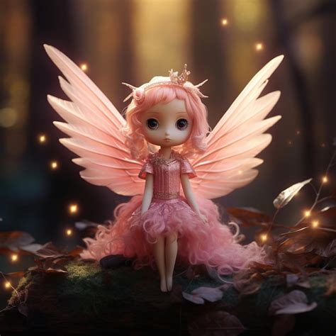 Premium AI Image | illustration of Ceramic Flying Fairy big eyes pupil ...