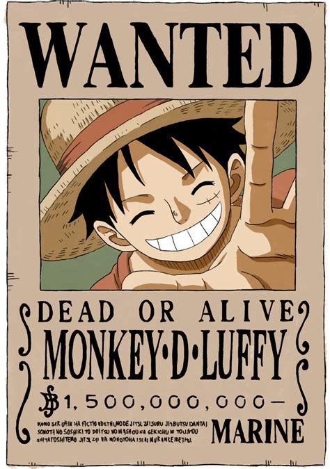 Straw Hat Luffy Wanted Poster