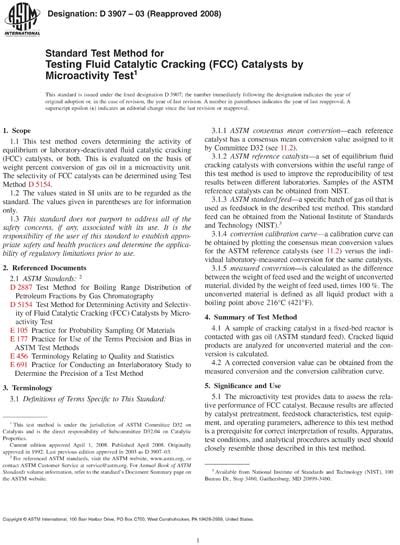 Astm D Standard Test Method For Testing Fluid Catalytic 54120 Hot Sex Picture