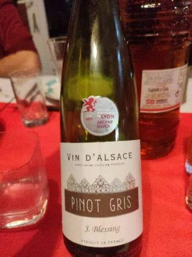 J Blessing Pinot Gris Vivino France