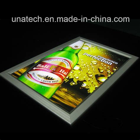 Indoor Advertising Paper Backlit Film Media Acrylic Aluminum Snap Slim