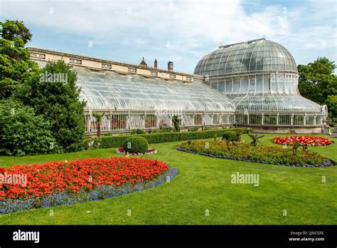 Palm House Botanical Gardens Belfast Northern Ireland Stock Photo