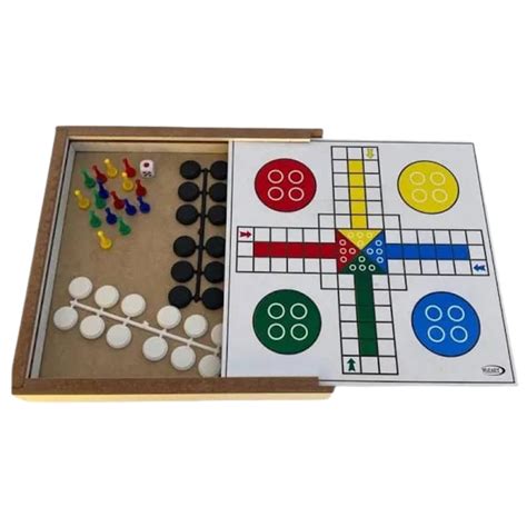 Jogo Tabuleiro Dama E Ludo X Ibirart Madeiramadeira