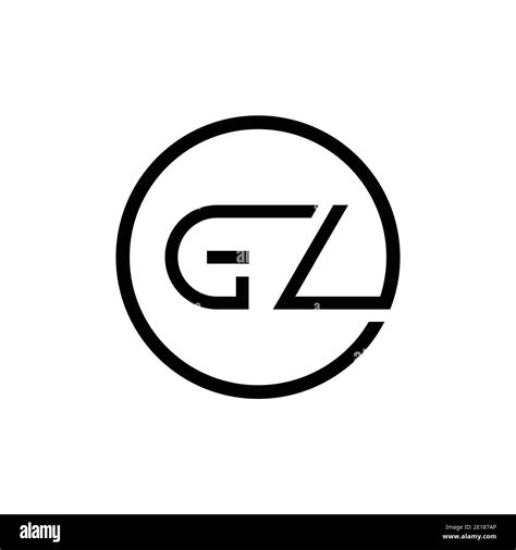 Initial Circle Gz Letter Logo Creative Typography Vector Template Creative Letter Gz Logo