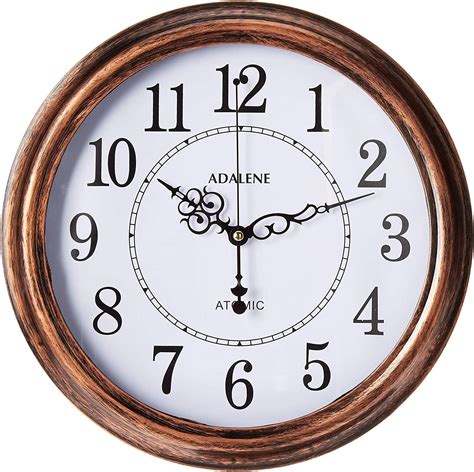 Adalene Antique Bronze Wall Clock