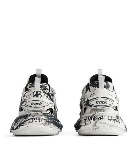 Mens Balenciaga White Track Graffiti Sneakers Harrods Us