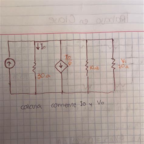 Calcular La Corriente Io Y Vo Me Pueden Ayudar Pls Brainly Lat