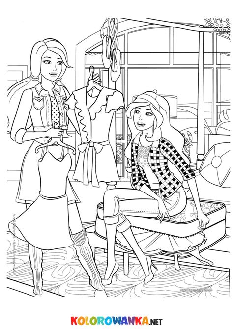 Kolorowanka Barbie Kolorowanki Do Druku