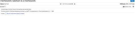 Solved Homework: Section 8.3 Homework Save Score: 0 of 1 pt | Chegg.com