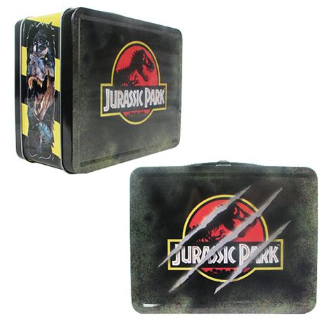 Jurassic Park Retro Style Tin Tote Lunch Box Factory Entertainment Jurassic Park Lunch