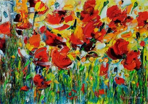 "Червоні квіти" HUDO6, Гудима Олеся - мальовані картини на UkrainArt ...