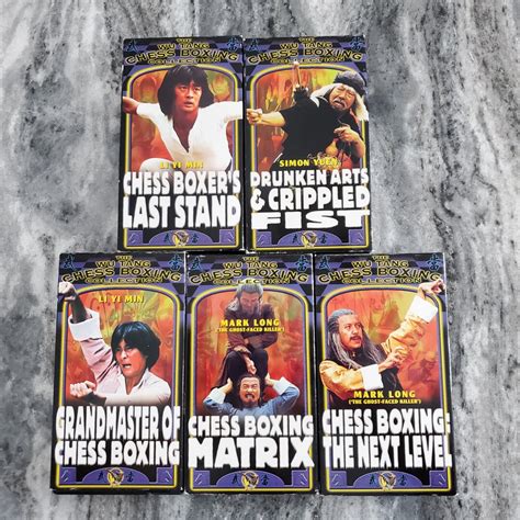 Lot Of Kung Fu Vhs Martial Arts Vhs Wu Tang Chess Boxing Collection