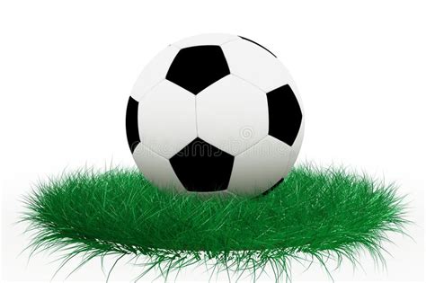 Soccer Ball On Grass Stock Illustration Illustration Of Grass 3270471