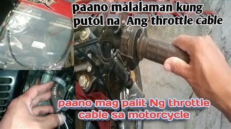 Paano Mag Palit O Kabit Ng Throttle Cable Sa Ating Motor Rusi TC125