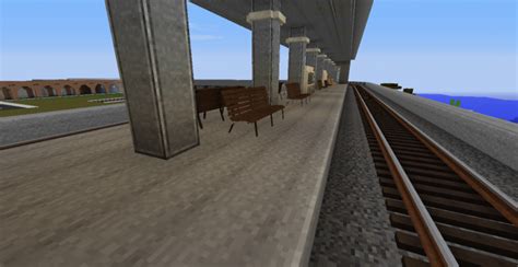 Elevated Train Station - Rails of War Station Minecraft Project