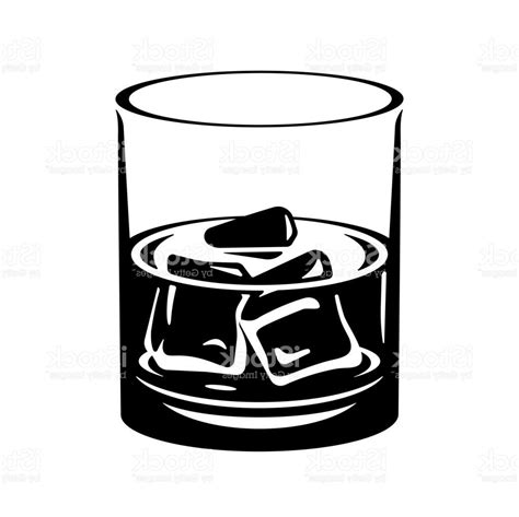 Collection 90 Pictures Whiskey Glass Clipart Black And White Updated