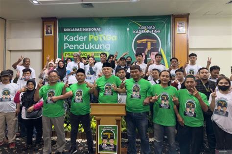 Kornas Kader Petiga Deklarasi Dukung Pasangan Prabowo Gibran Antara News