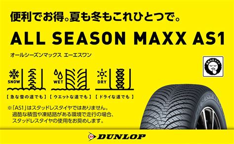 【オールシーズンタイヤのご紹介】 お知らせ タイヤランド扇町 タイヤセレクト・タイヤランド【dunlop】