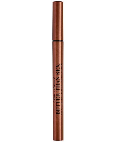 Too Faced Better Than Sex Easy Glide Waterproof Liquid Eyeliner Macys