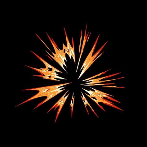 premium vector impact hit colorful cartoon effect