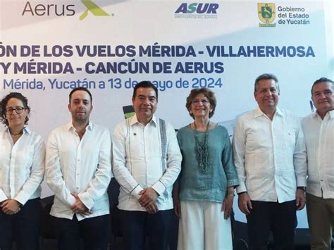 Aerus Anuncia Nuevas Rutas De Vuelo Villahermosa M Rida Y M Rida