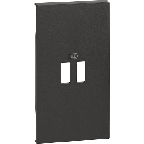 Cover Bticino Living Now Per Caricatore Usb Moduli Nero Kg C