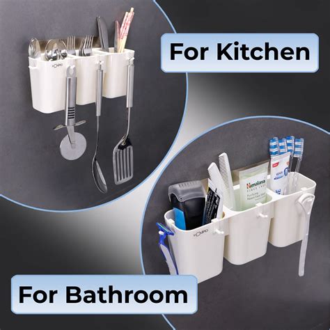 Cutlery Holder for Kitchen Self-Adhesive Wall Mounted -Homekia.in