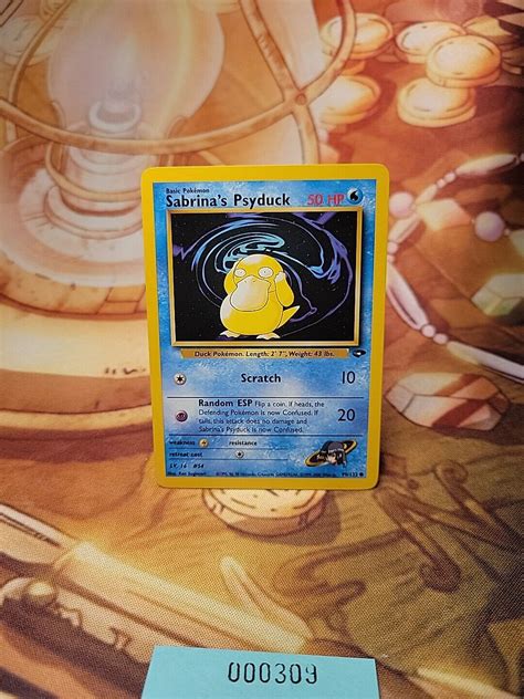 Pokémon TCG Sabrina s Psyduck Gym Challenge 99 Regular Unlimited Common