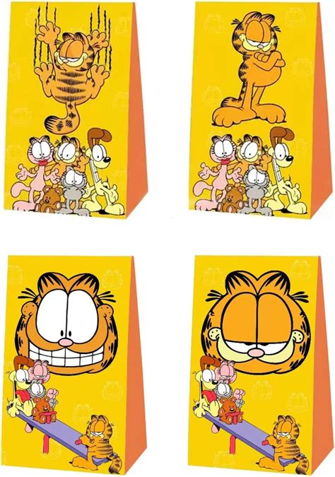 12 Pack Garfield Party Bags Garfield Birthday Party Supplies Party