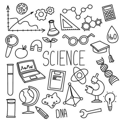 Premium Vector Science Doodle Illustration Vector