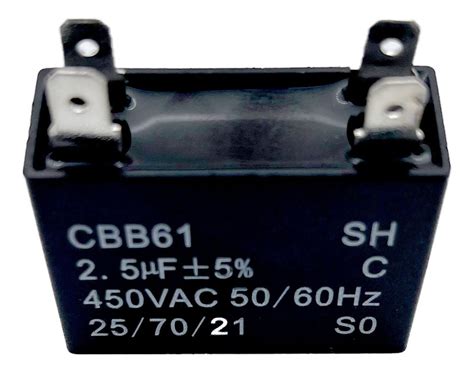 Capacitor 2 5 Uf Mf Cbb61 Minisplit Climas 450v MercadoLibre