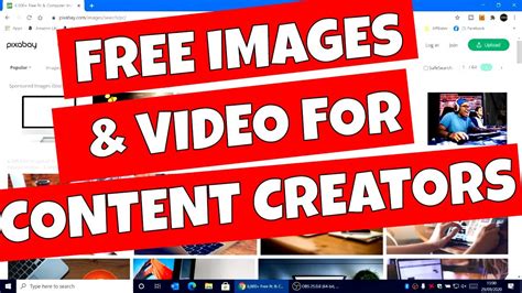 Get Free Images And Video For Your Content From Pixabay Youtube