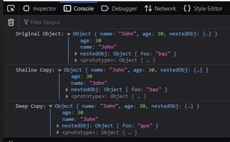 Shallow Copy Vs Deep Copy Javascript