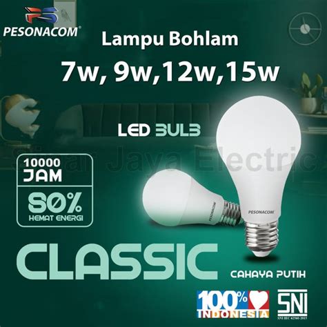 Jual Pesonacom Lampu Led Bohlam Bulb Led Rumah Murah Termurah Sni W