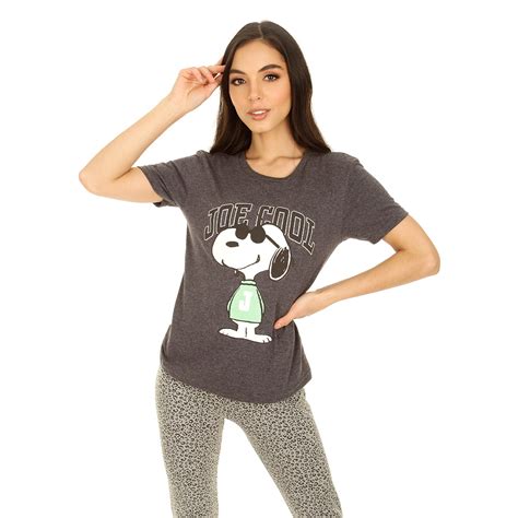 Playera Peanuts Mujer Juvenil Manga Corta Estampado Frontal DelSol