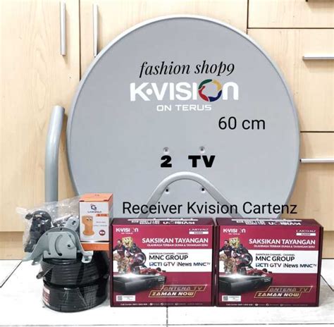 Parabola Kvision Cm Full Set Cm Untuk Tv Paket Receiver Kvision